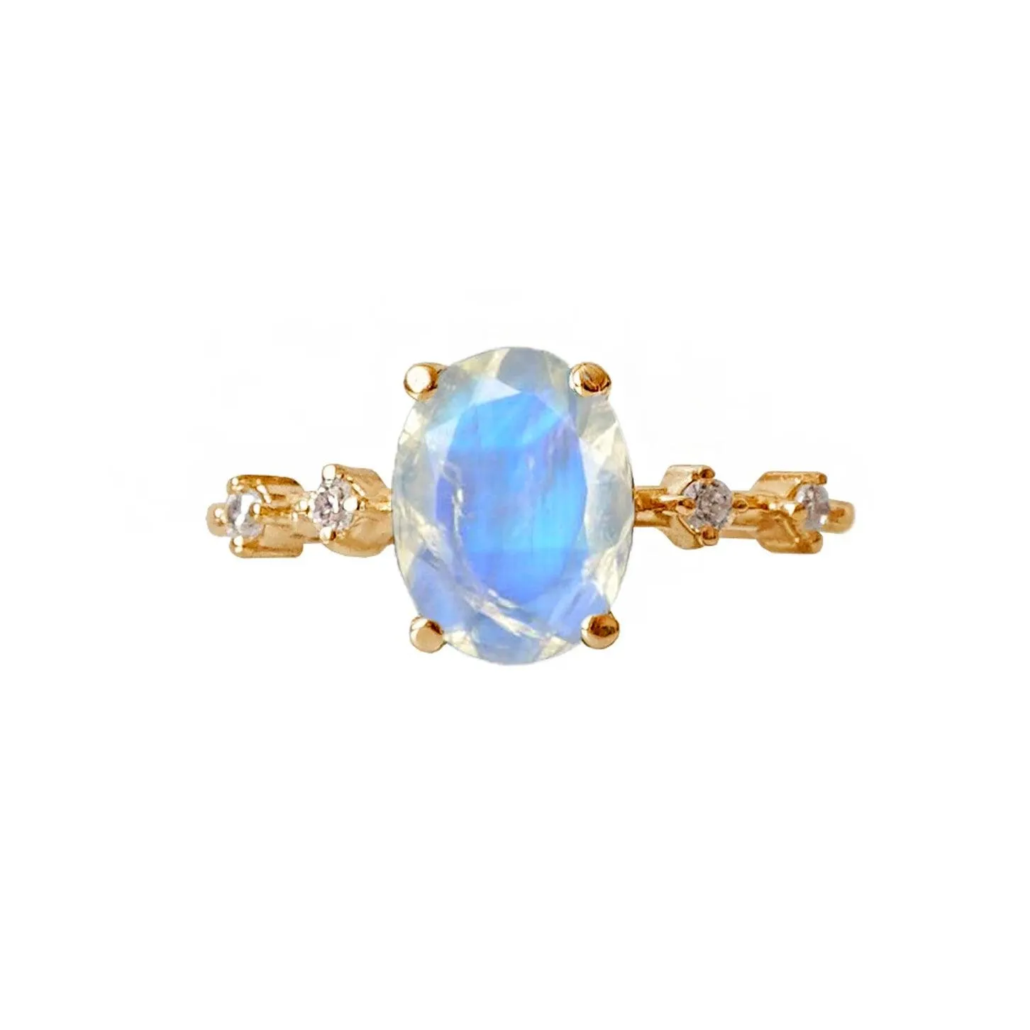 10K Moonstone Moonlight Ring