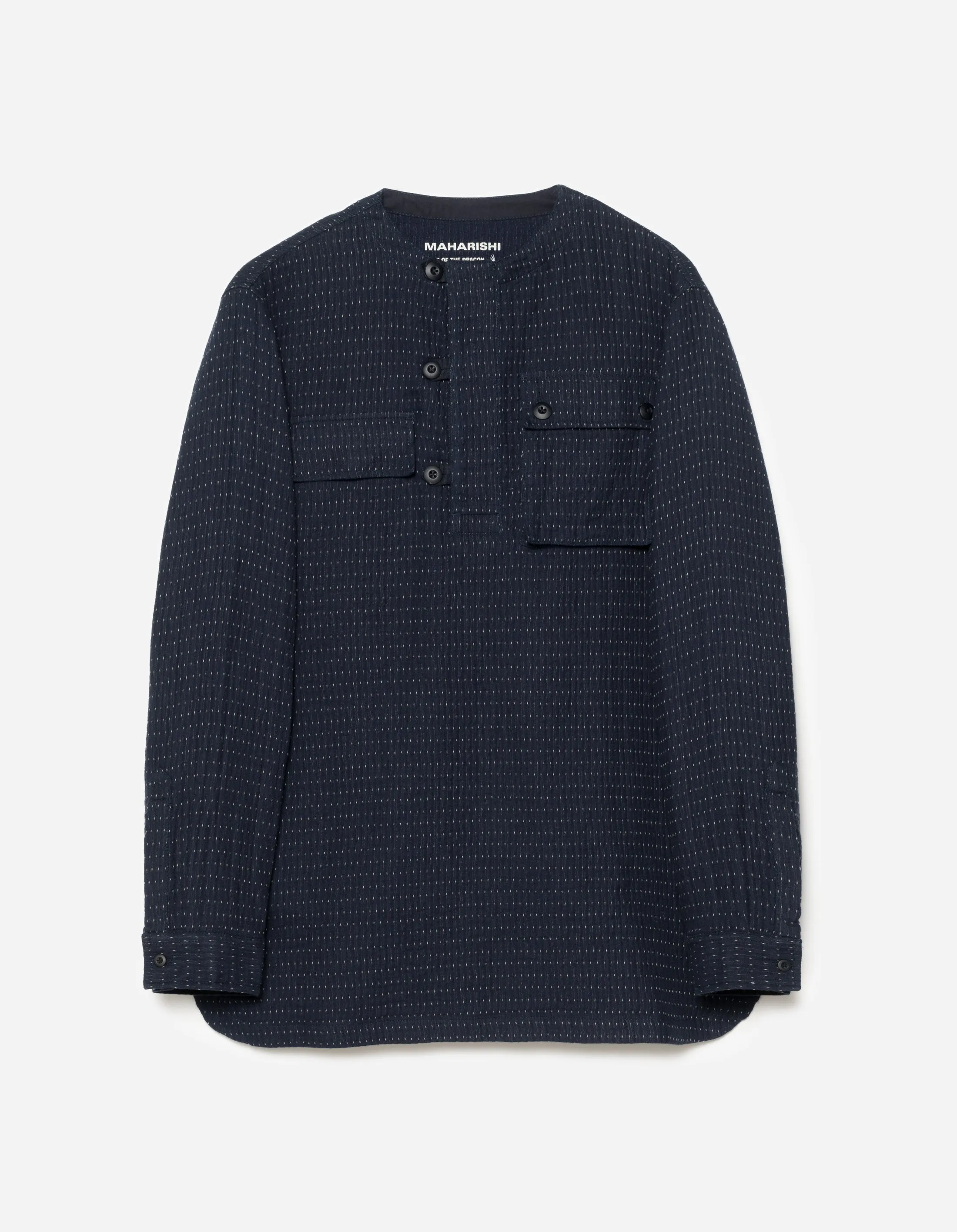 5132 Noragi Cargo Kurta Shirt Indigo