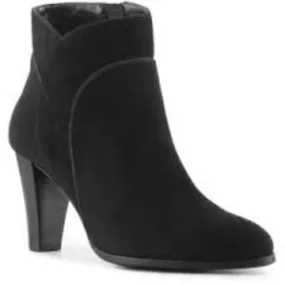 ADRIENNE VITTADINI Women's •Tanae• Ankle Bootie -Black Suede- 6M