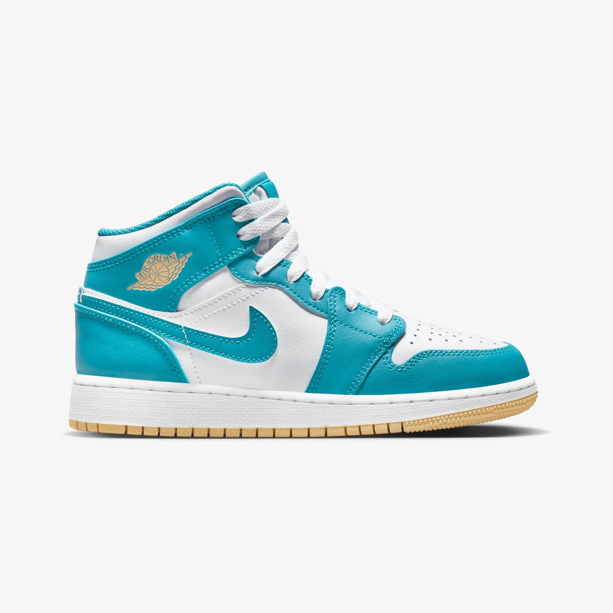 AIR JORDAN 1 MID 'AQUATONE/CELESTIAL GOLD-WHITE' (GS)