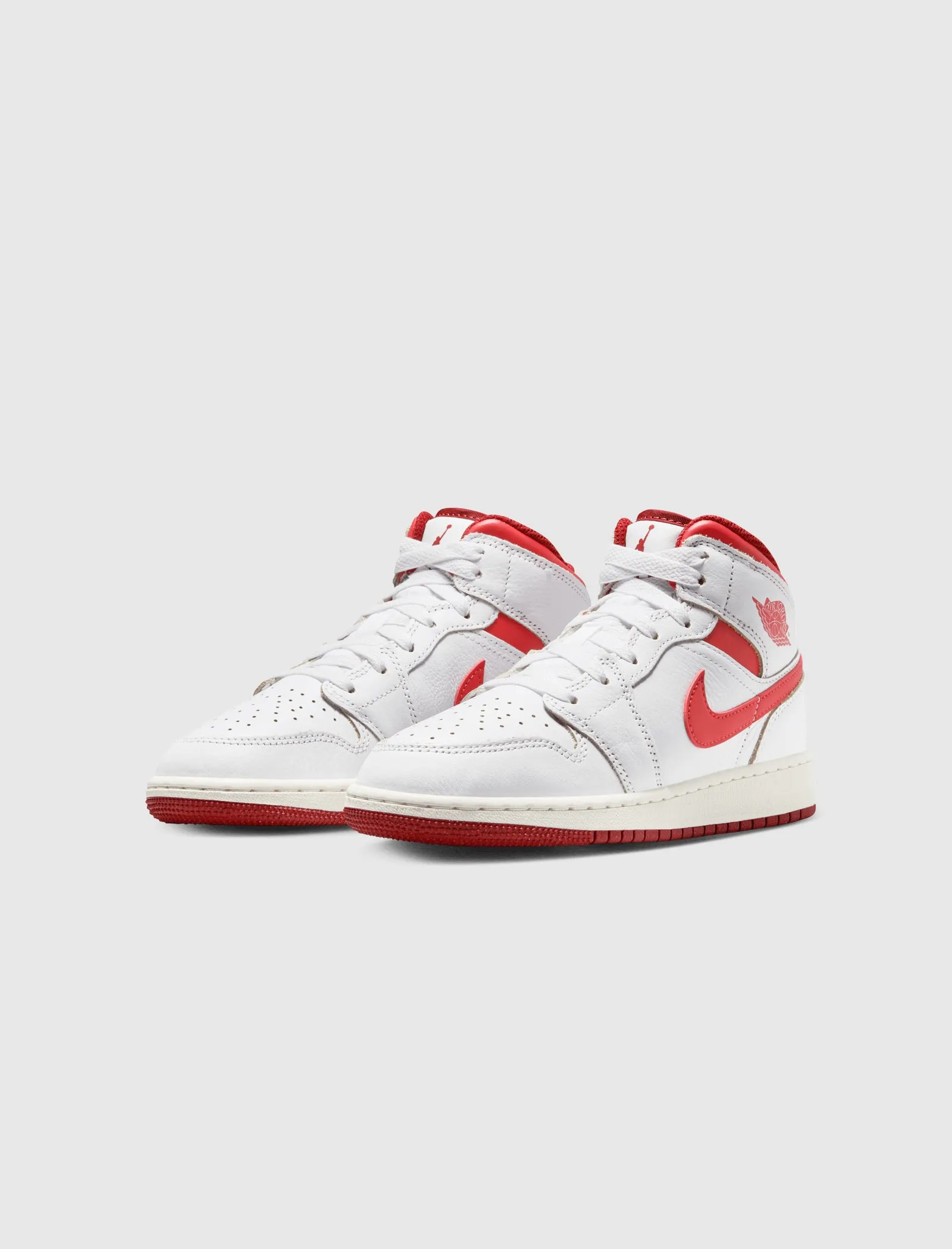 AIR JORDAN 1 MID FIRE RED CEMENT GS