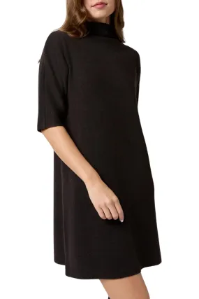 Ann Mashburn Rowan Short-Sleeved Funnel-Neck Dress