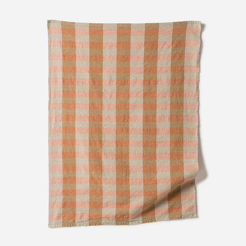 Anni Tea Towel - Mandarin/Multi