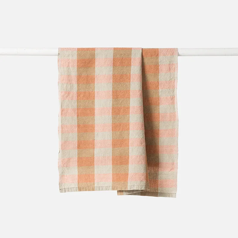 Anni Tea Towel - Mandarin/Multi