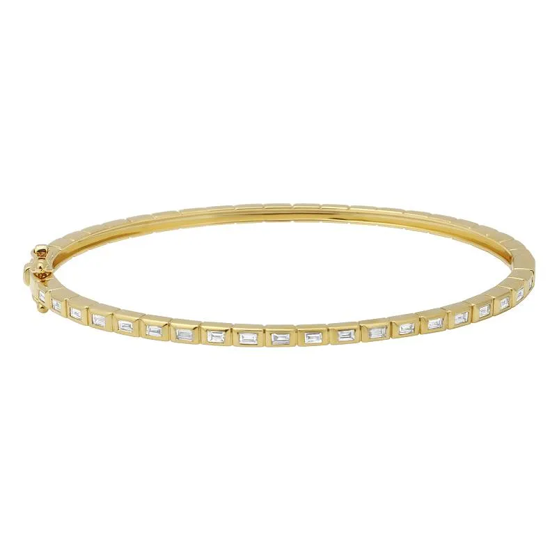 Baguette Bezel Bangle