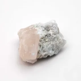 Beryl var. Morganite Terminated - w/ Quartz, Cleavelandite