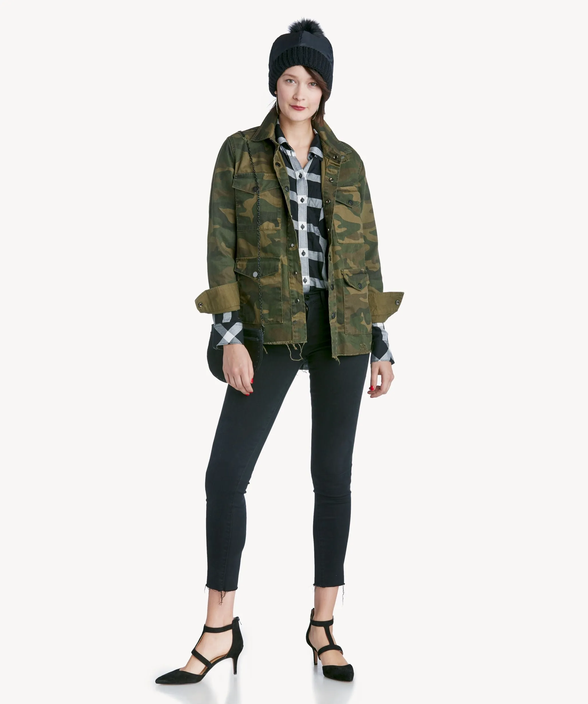 Blank NYC Army Brat Shirt Jacket