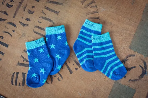 Blue Star and Stripes Socks - 2 pack