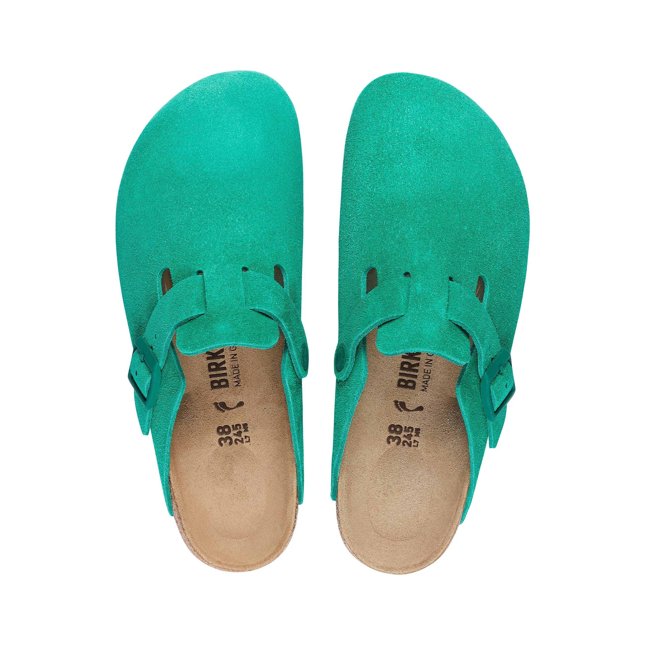 Boston Bold Green Suede Leather