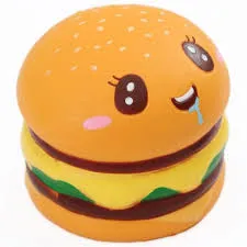 Burger Face Squishy