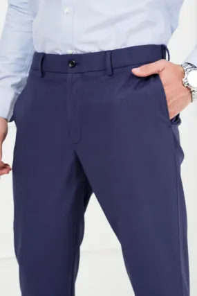 College Navy Merino Wool Pants