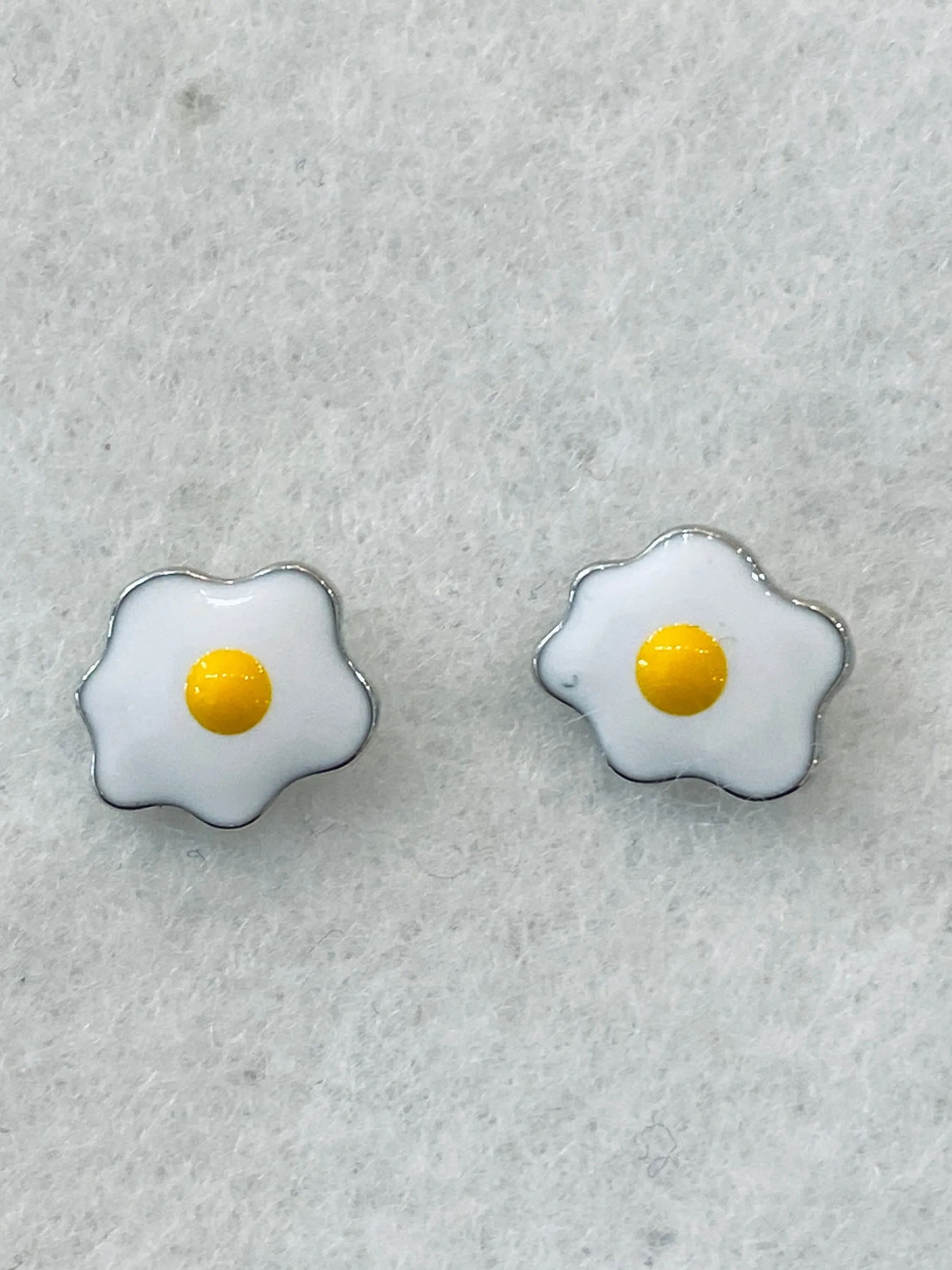 Cute Egg Family Enamel Stud Earrings