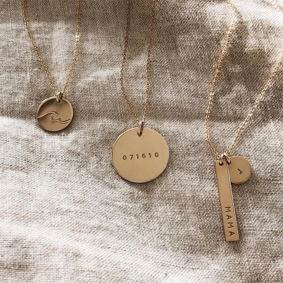 Date Disc Necklace