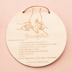 Definition Grandfather Plaque - Multiple Children