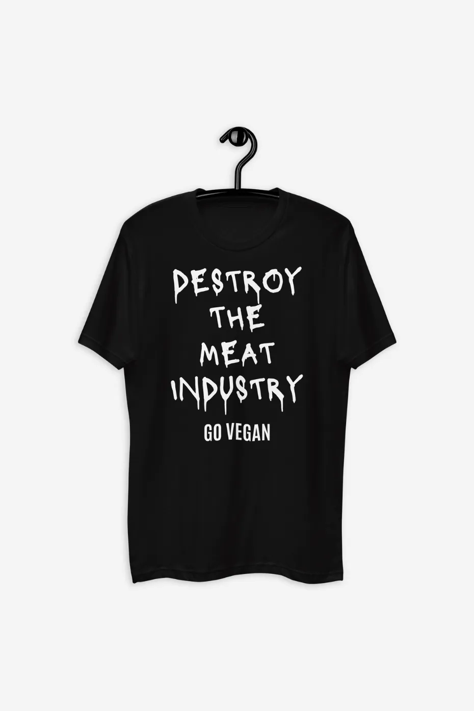 Destroy the Meat Industry Men's Fitted T-Shirt