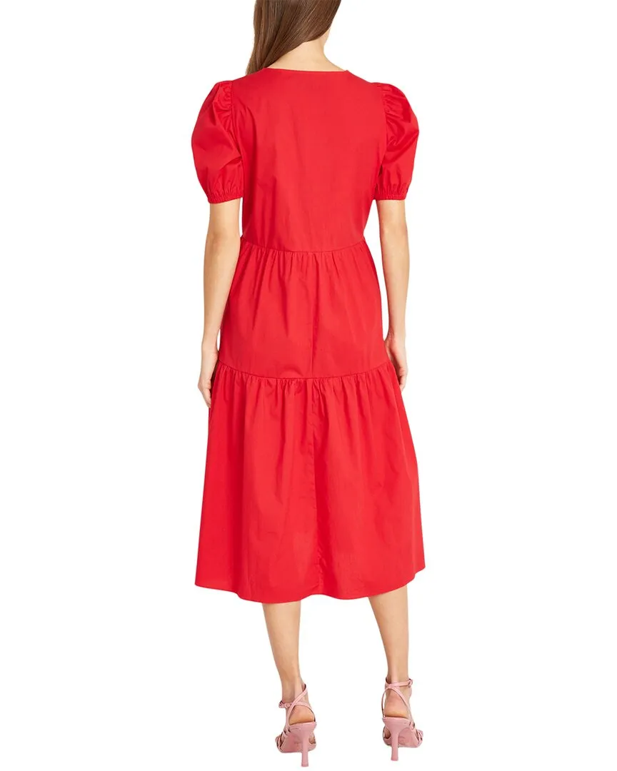 Donna Morgan Poplin Midi Dress