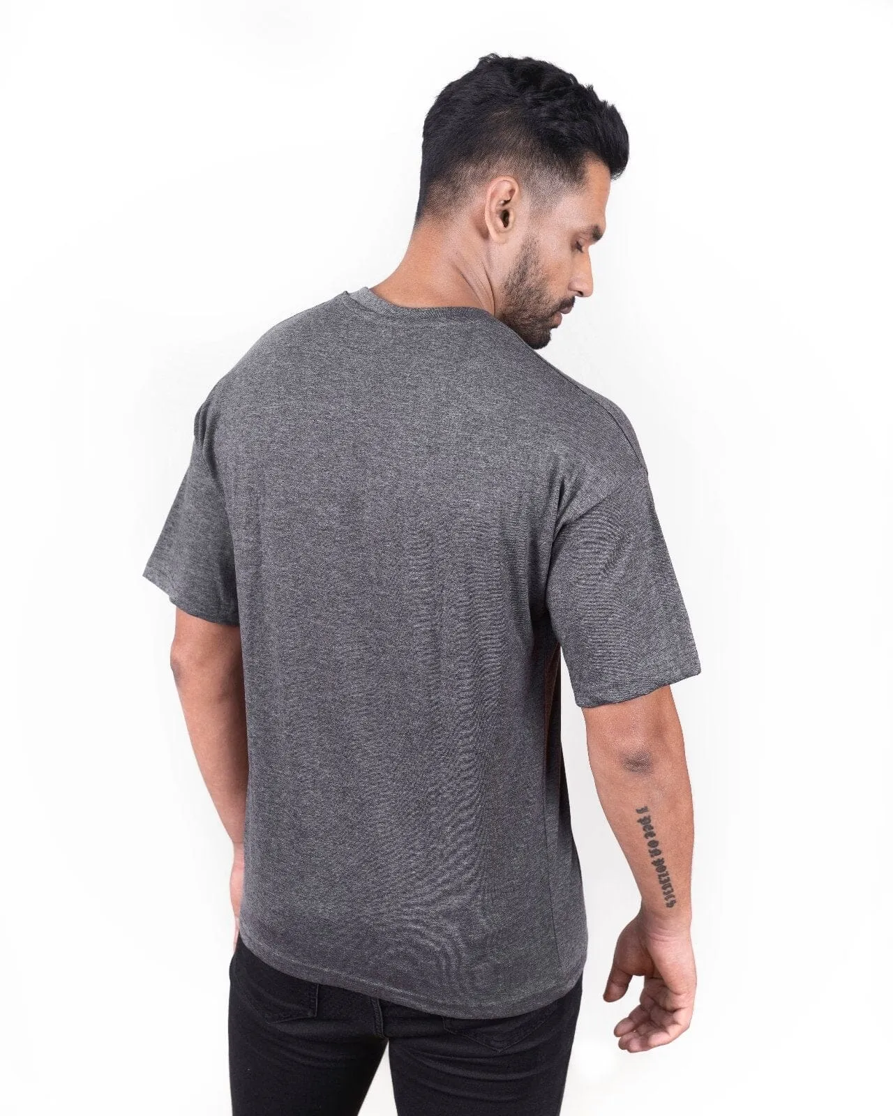 Drop Shoulder Charcoal