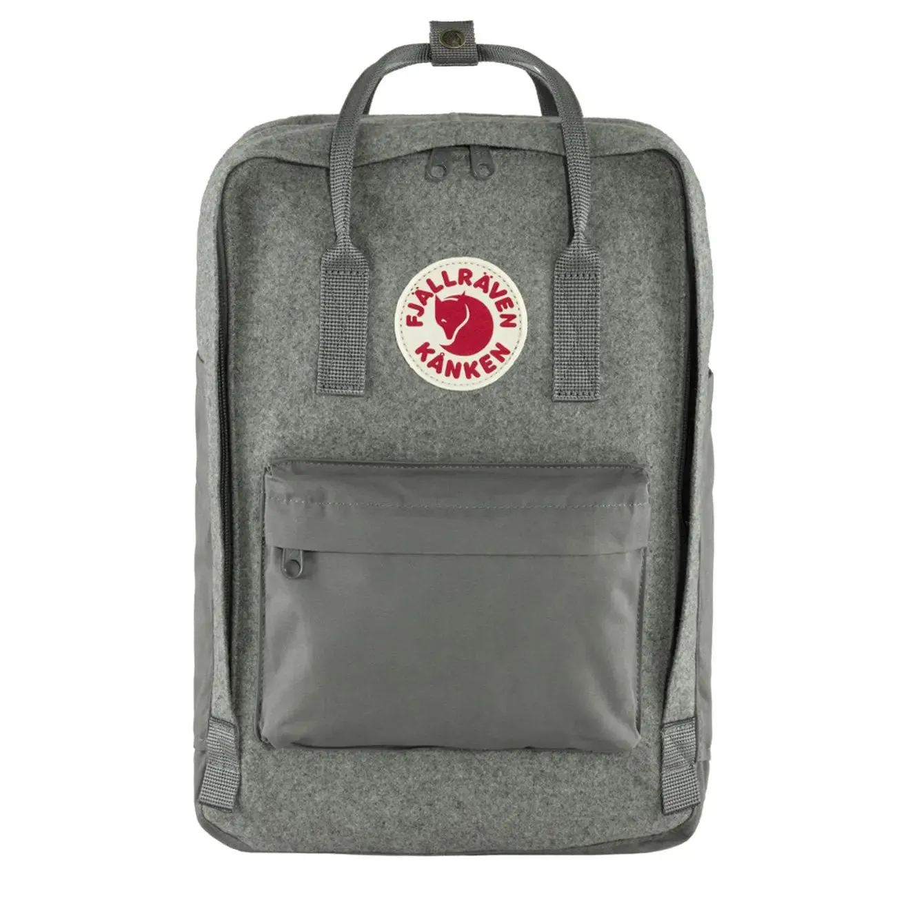 Fjallraven Kanken Re-Wool Laptop 15  Granite Grey