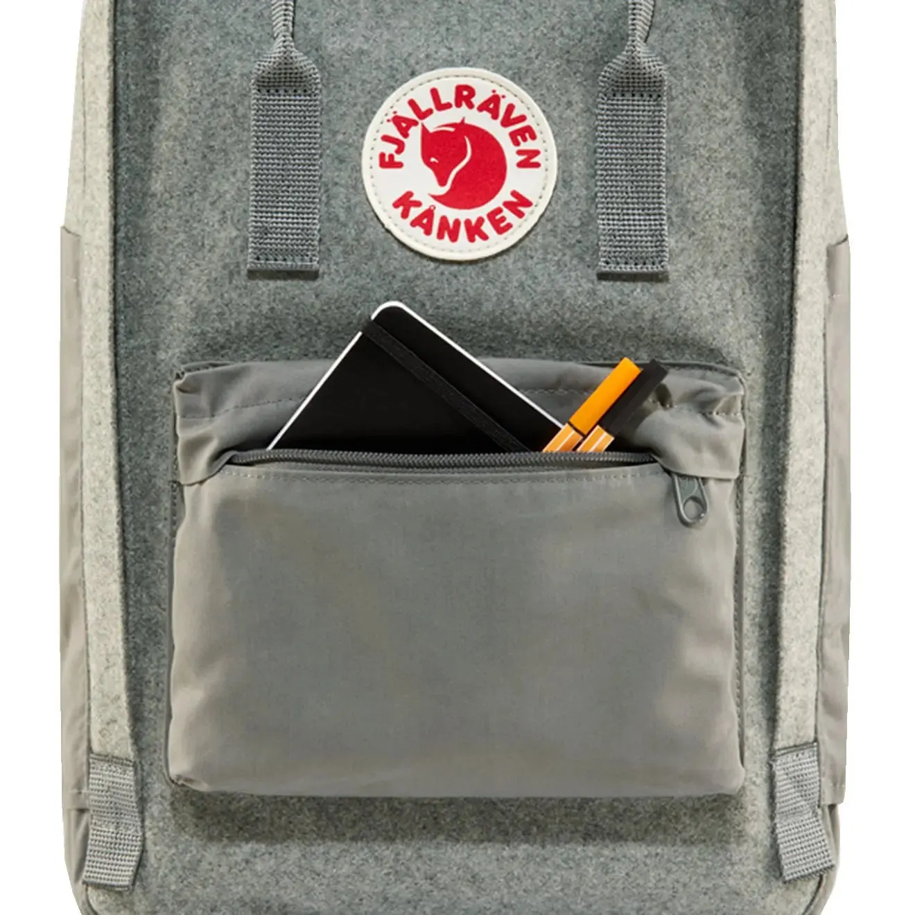 Fjallraven Kanken Re-Wool Laptop 15  Granite Grey