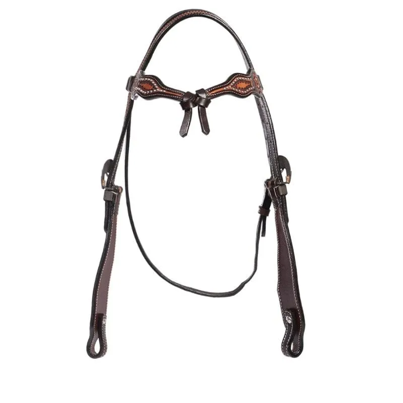 Fort Worth Headstall Oketo Knotted Browband