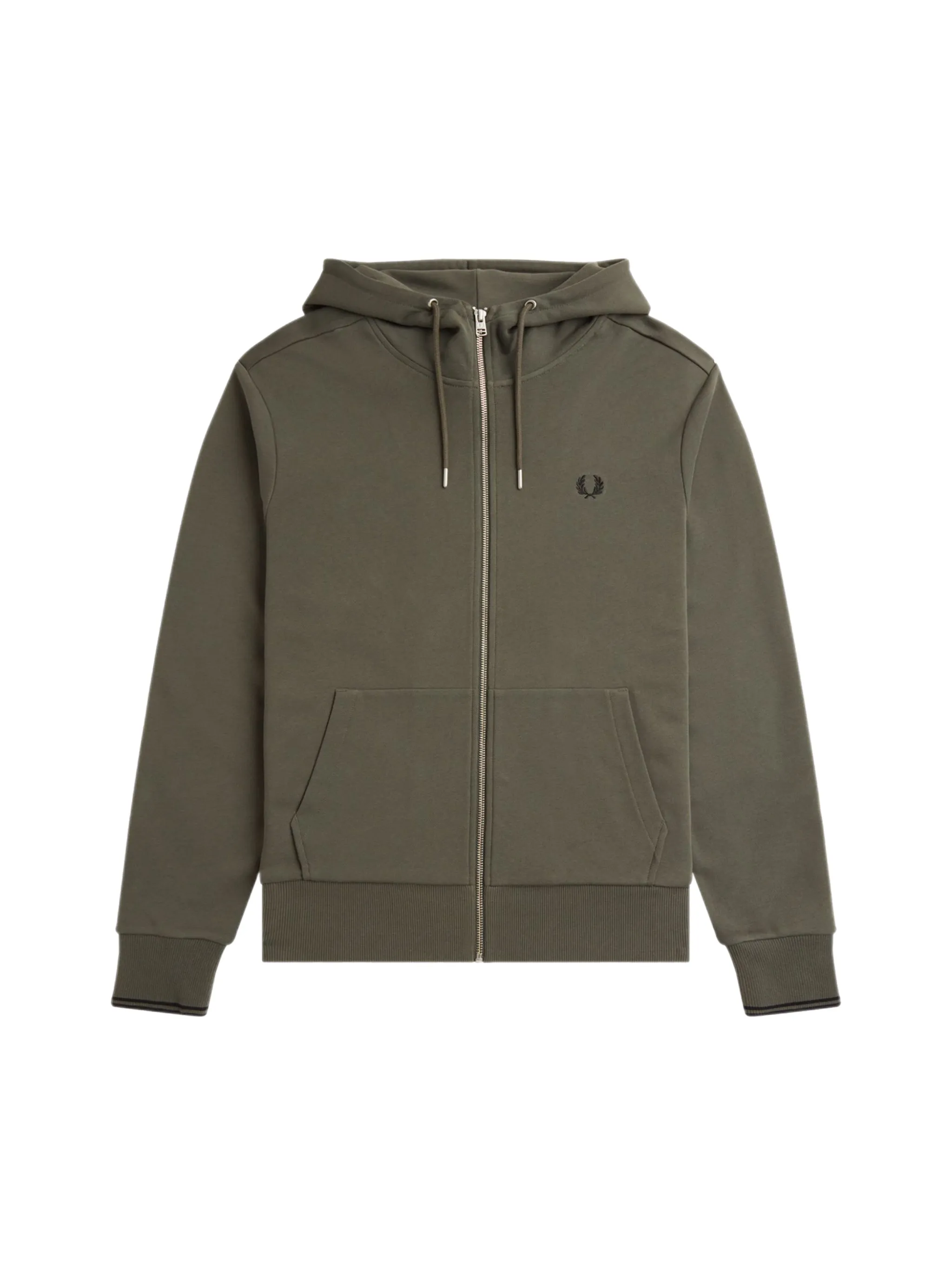 Fred Perry Hooded Zip Through Sweatshirt