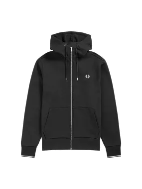 Fred Perry Hooded Zip Through Sweatshirt