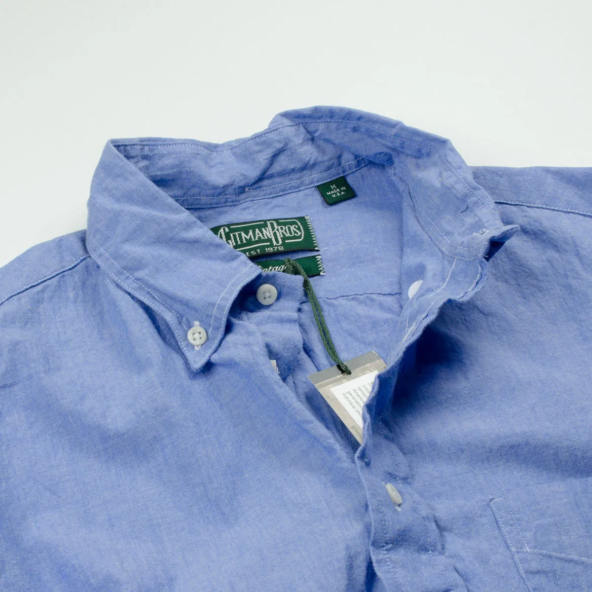 Gitman Vintage - Japanese Chambray Shirt - Light Blue