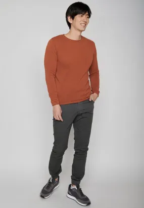 Greenbomb Men's Burned Orange Catch Jumper