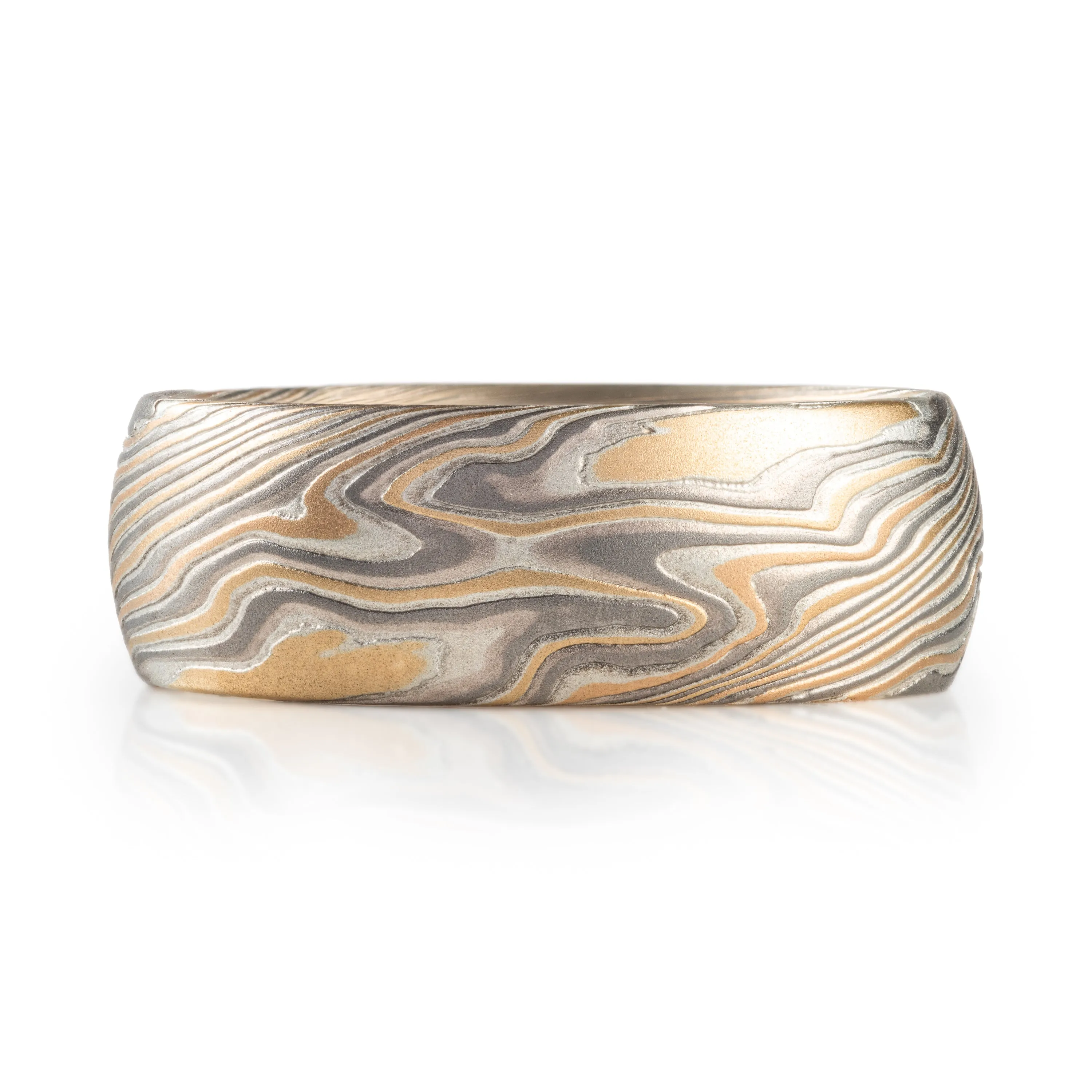 Heavy Etched Band in Flare Palette and Twist Pattern