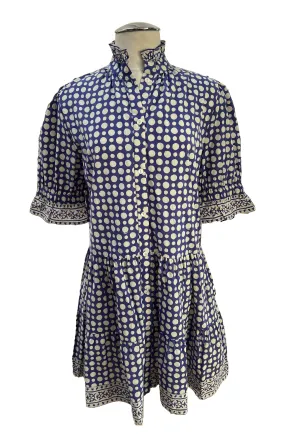 INDIAN PRINT ROSE DRESS (DOT PRINT) - STARK X