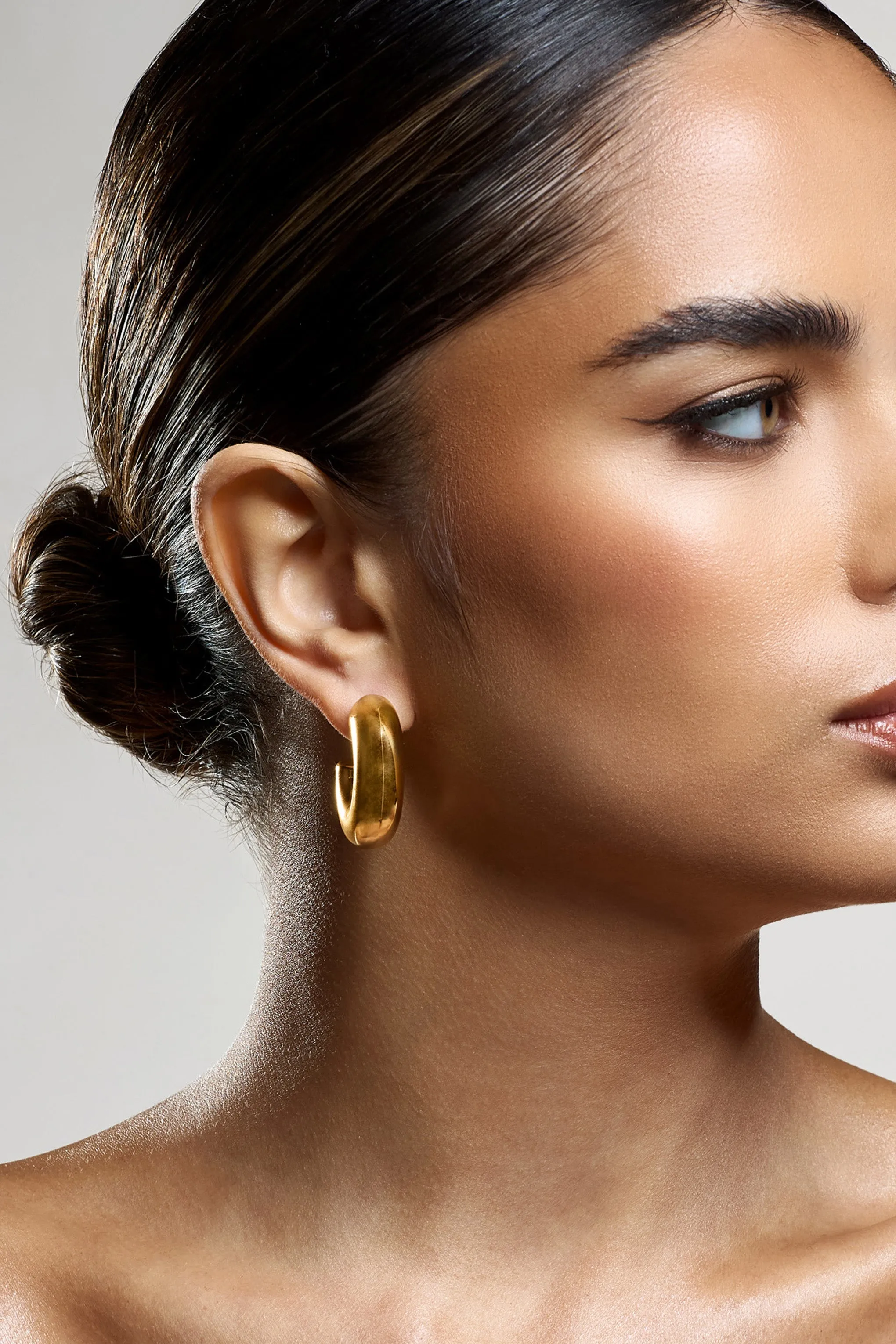 Jane | Gold Chunky Hoop Earrings