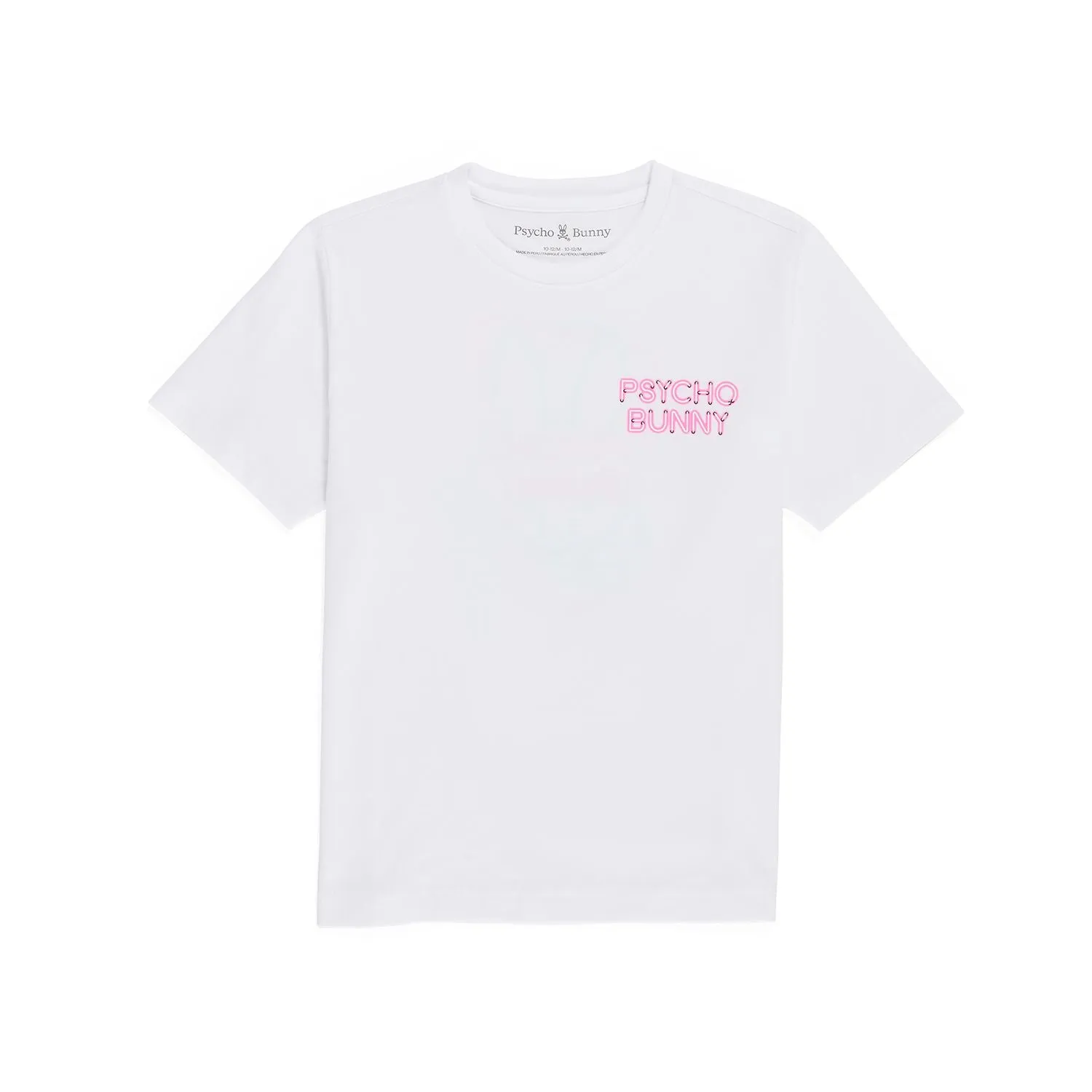 Kids Psycho Bunny Claude Graphic Tee (White)