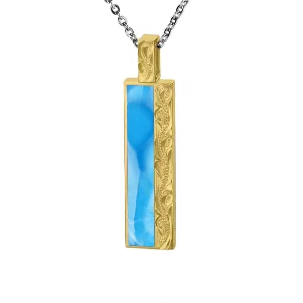 Larimar Nalu Bar Pendant