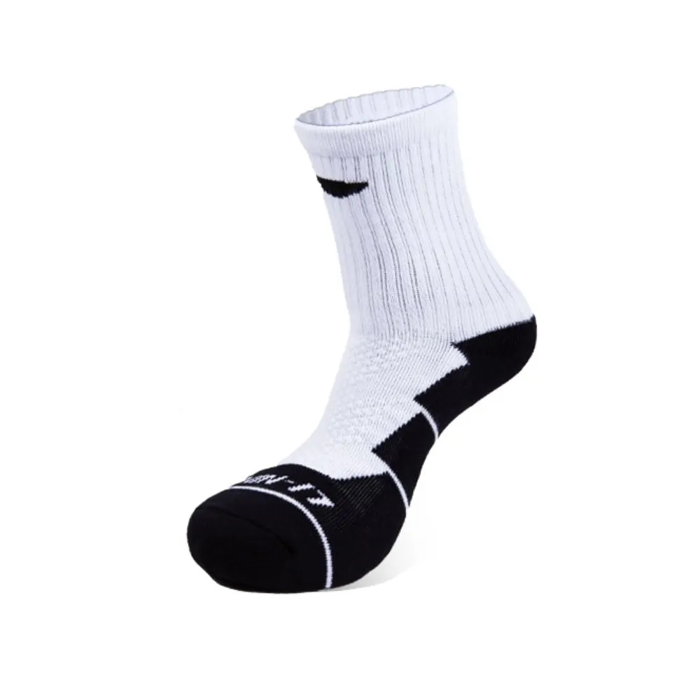 Li-Ning Sports Socks AWLR232-2 White/ Black (Free Size)