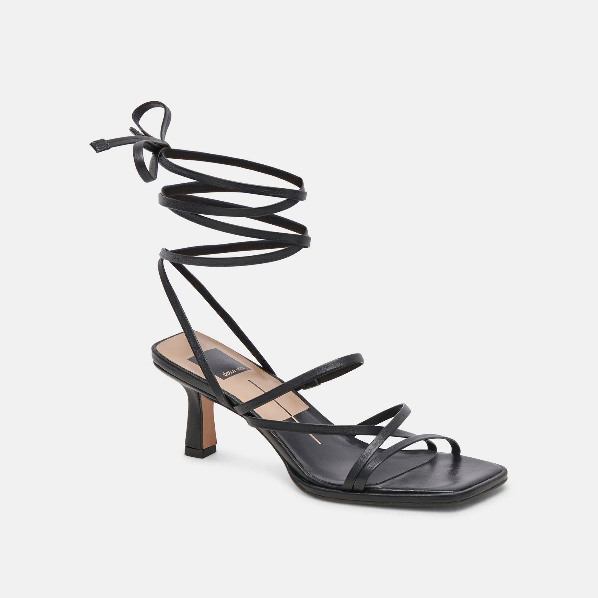 MALABO HEELS BLACK LEATHER