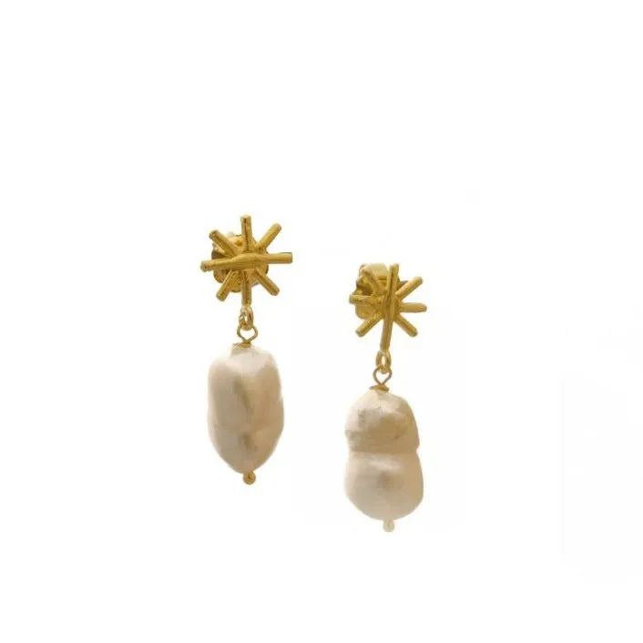 Manuella Earrings, Gold