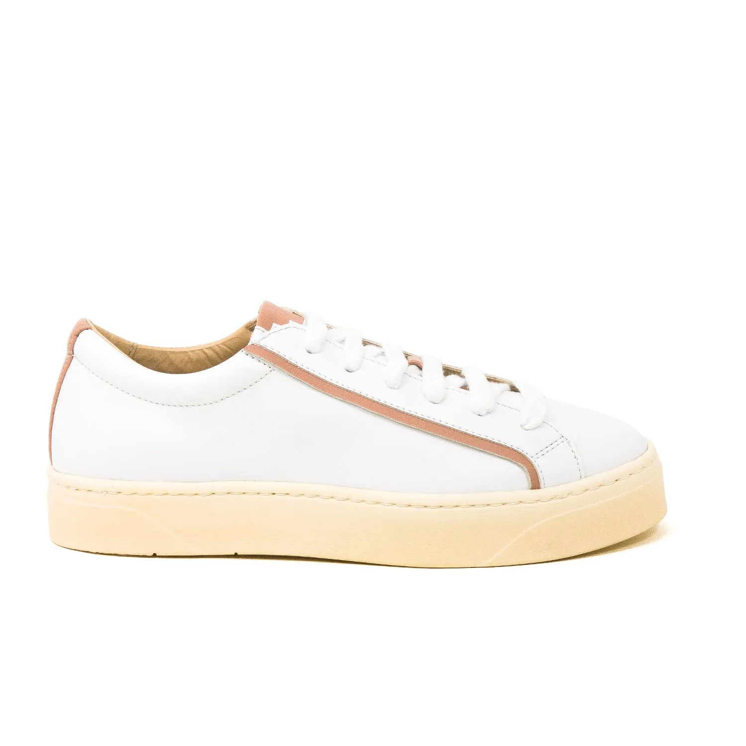 MEL white/rose vegan apple leather sneakers