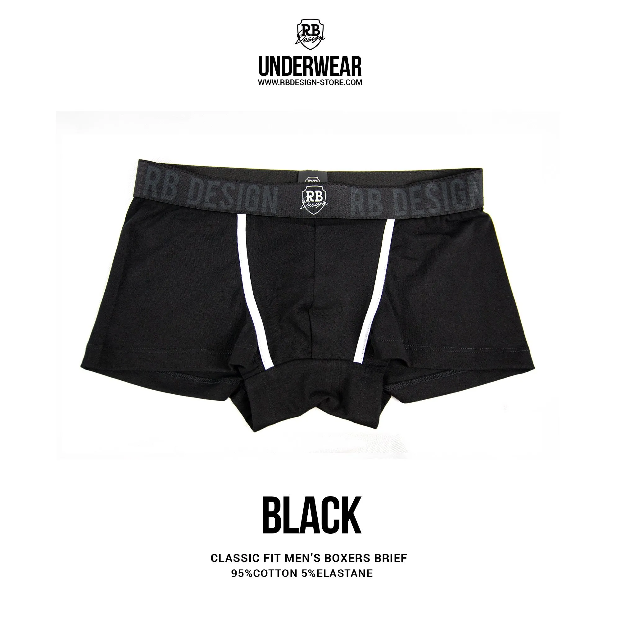 Men's Black Boxer Briefs