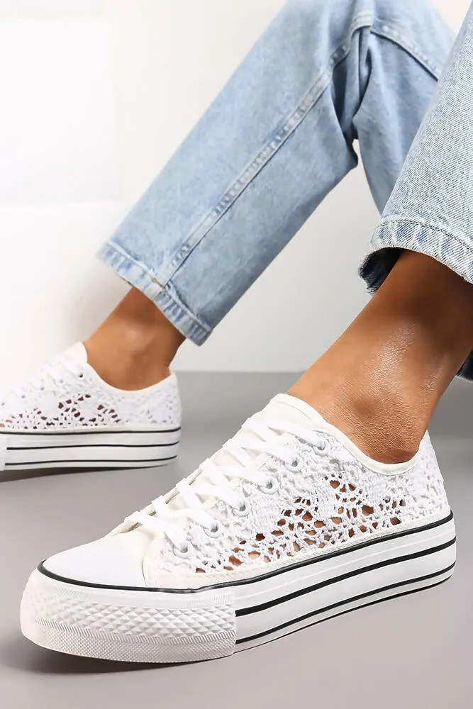 Mesh Lace Trainers