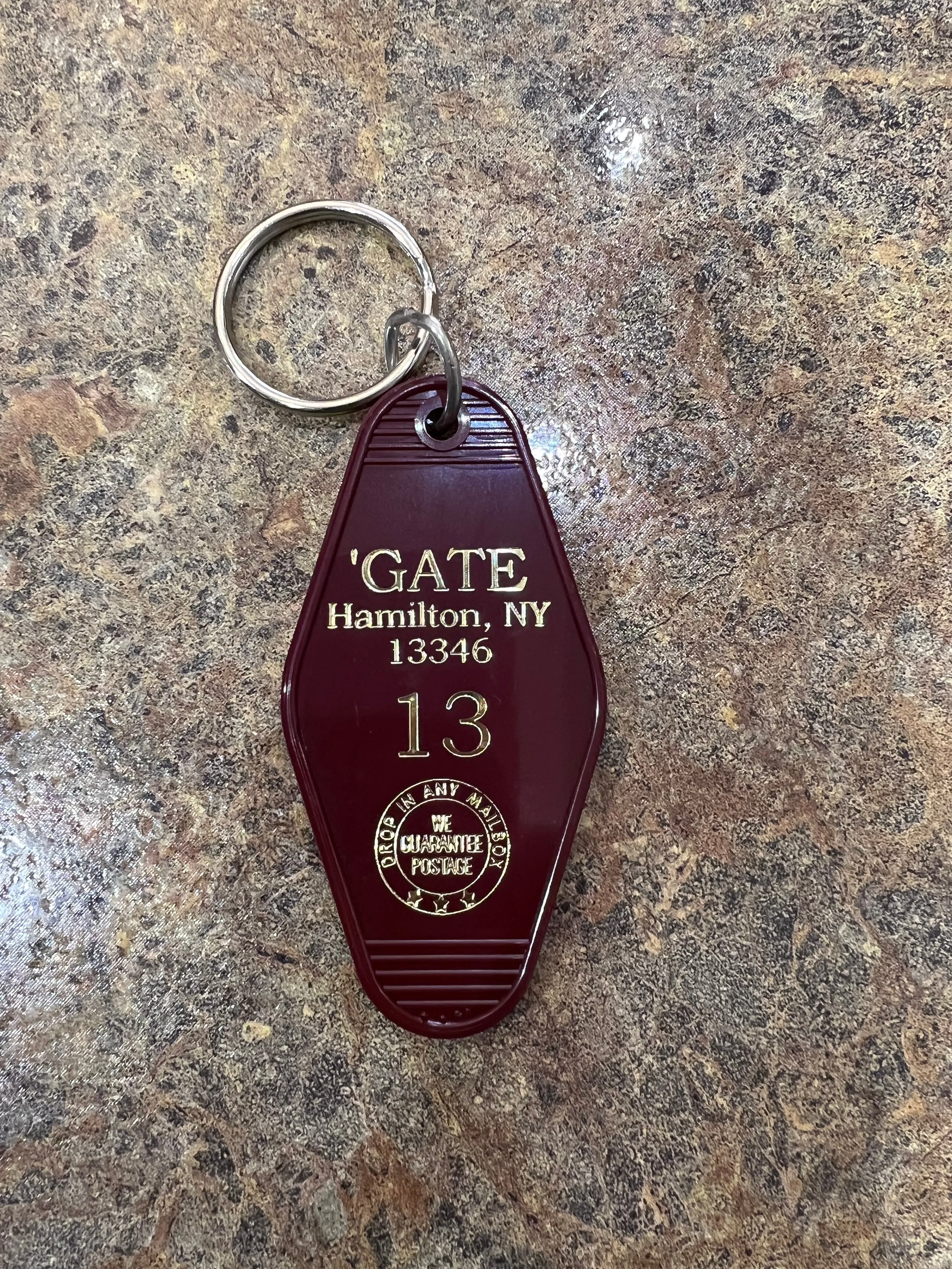 Motel Key Chain - Harry Potter - Friends - Schitt's Creek - White Lotus - Colgate University