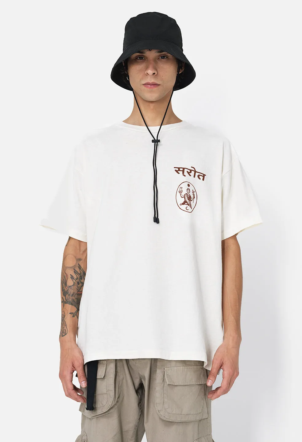 Nepal University Tee / Salt