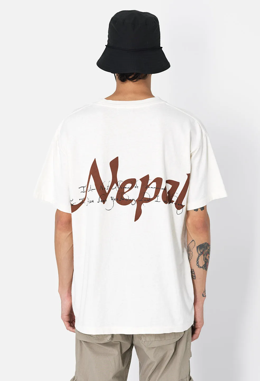 Nepal University Tee / Salt