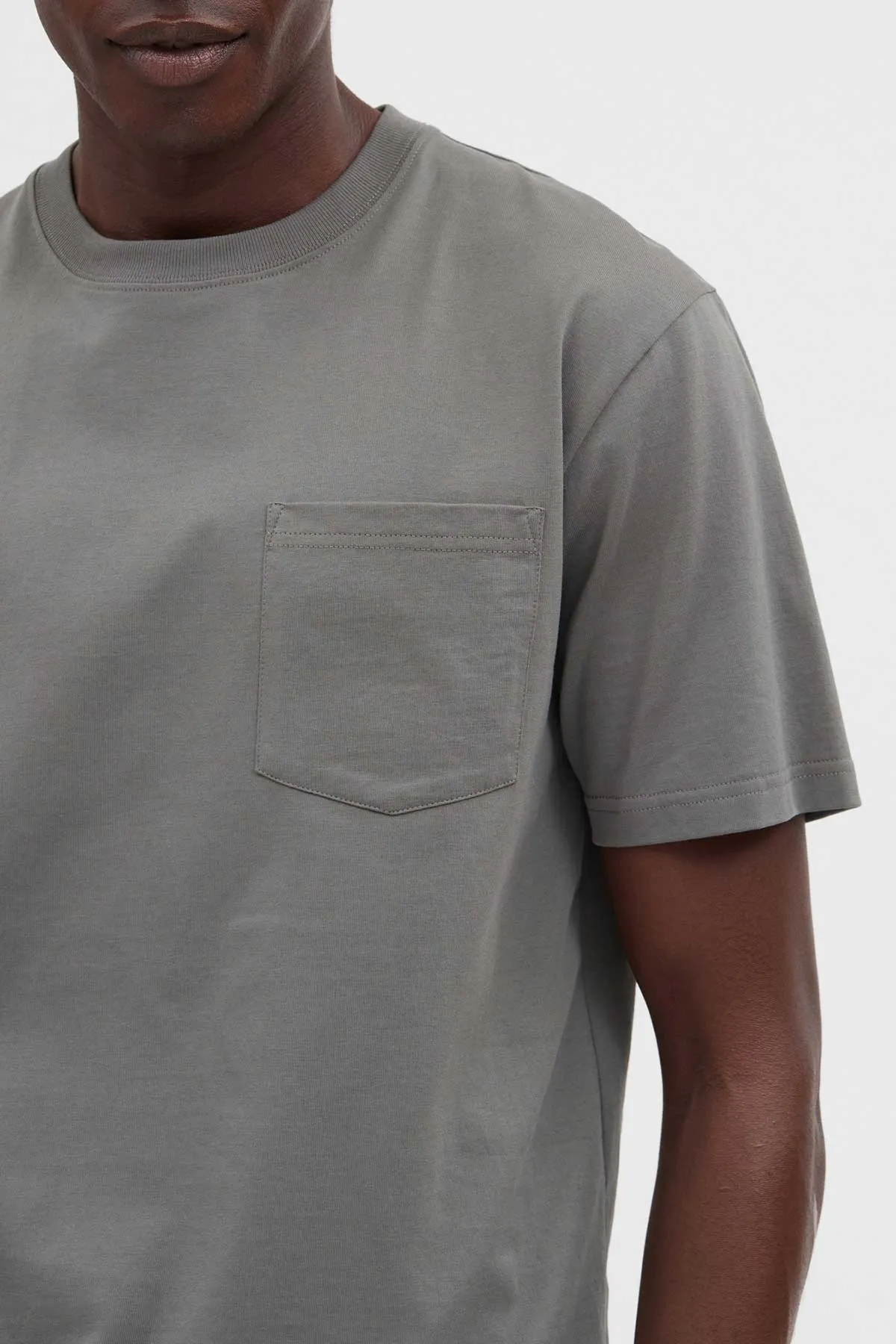 Norse Projects Johannes Pocket T-Shirt in Pewter