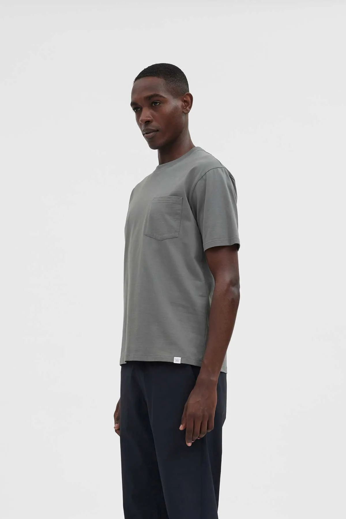 Norse Projects Johannes Pocket T-Shirt in Pewter