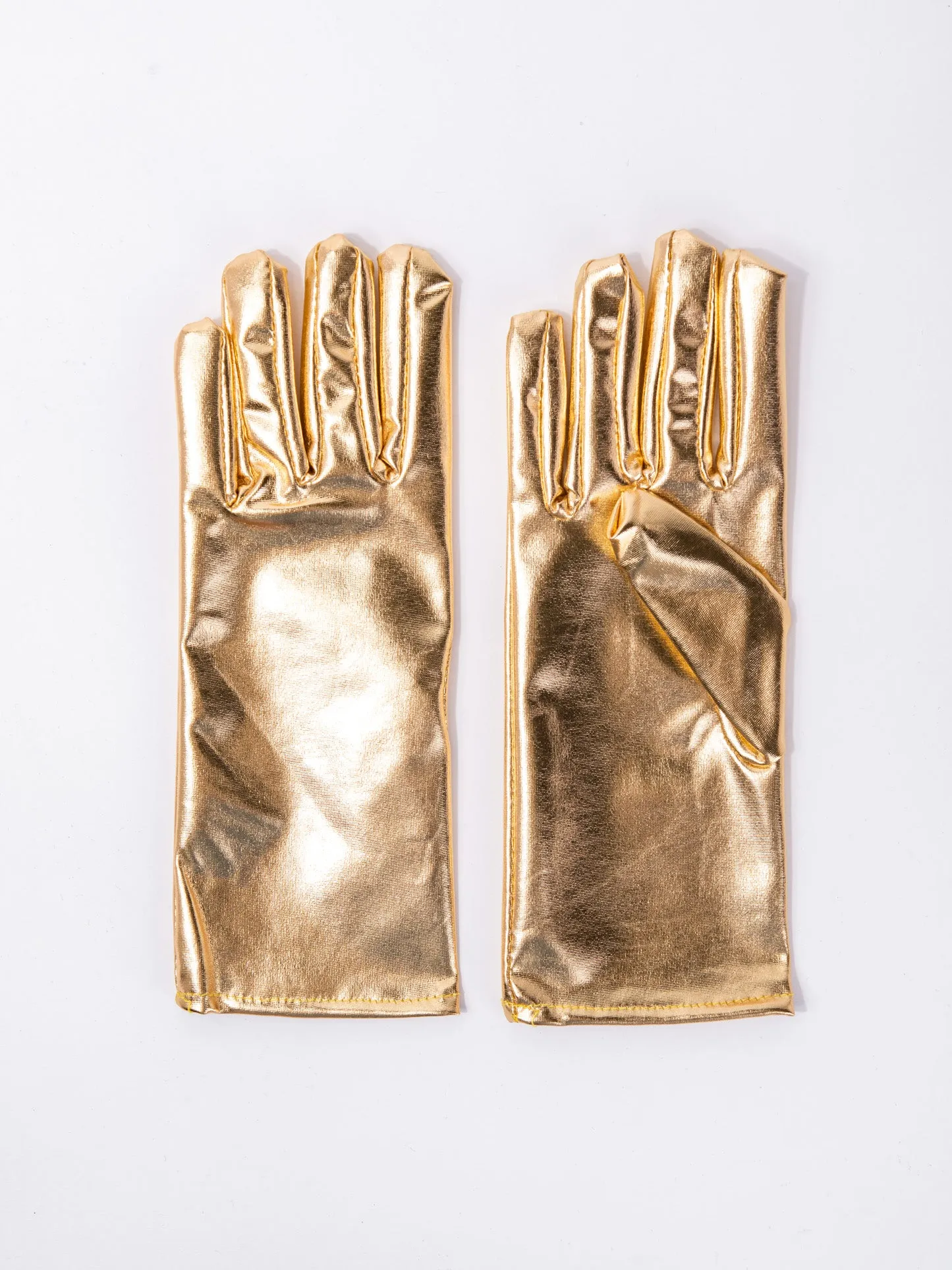 Nova Wrist Length Metallic Gloves