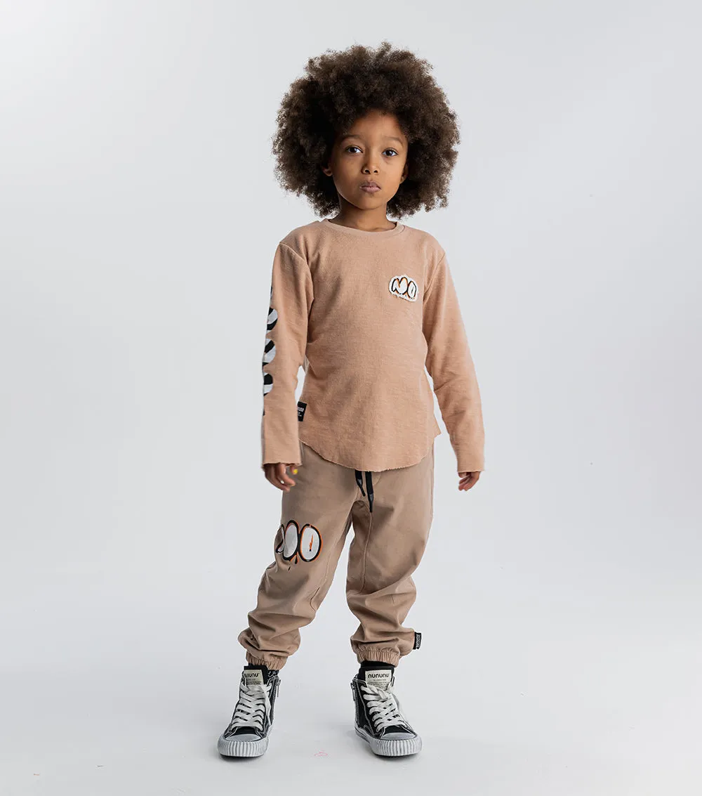 NUNUNU FW23 Bubbly No! Sweatpants in Coffee