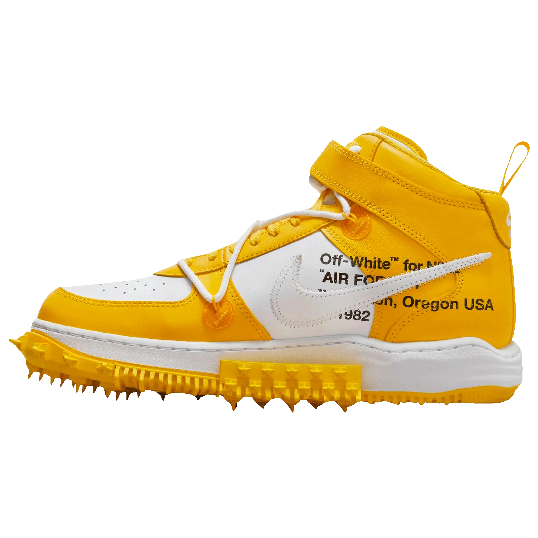 Off-White x Nike Air Force 1 Mid 'Varsity Maize'