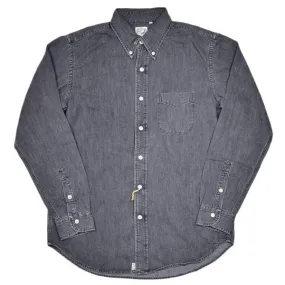 orSlow - Button-down Shirt - Black Grey Denim