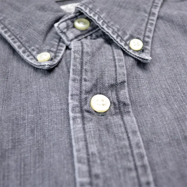 orSlow - Button-down Shirt - Black Grey Denim