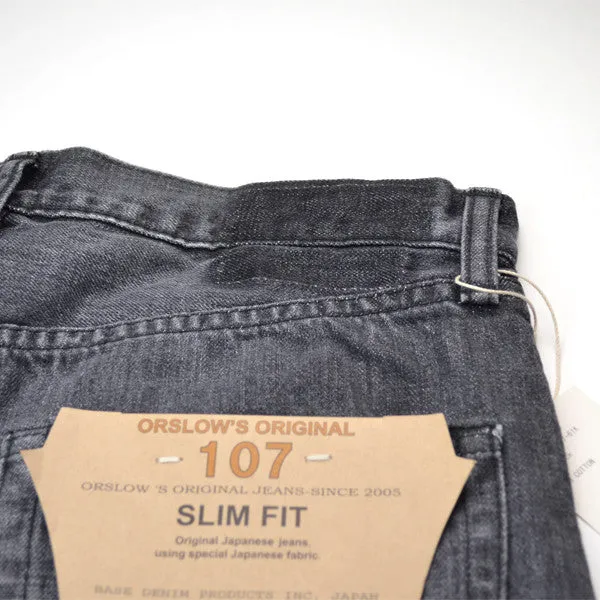 orSlow - Ivy Fit Denim 107 – Black Grey